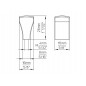 S 1499-16ZN5 Buton auriu patrat